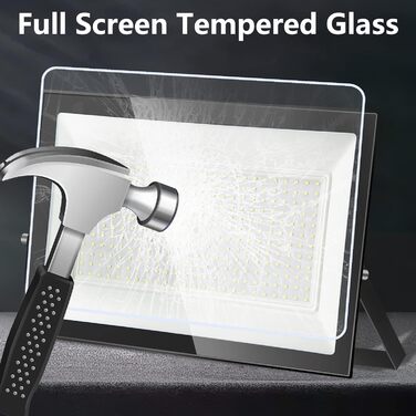 300W LED Floodlight Outdoor, IP65 Waterproof Outdoor Floodlight LED Spot 30000LM Spotlight Floodlight, Outdoor Floodlight for Backyard, Garden, Workshop, Yard, Driveway, Doors, Garage, Hallway