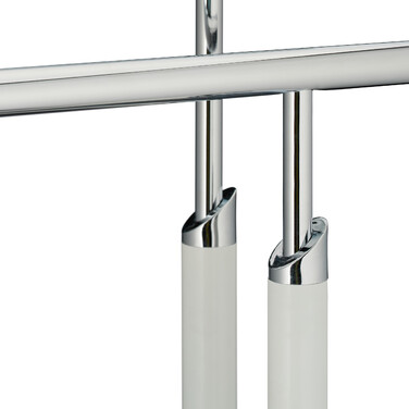 Relaxdays Standing Towel Rack White-Silver
