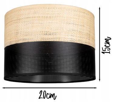 Стильна настільна нічна лампа з абажуром у стилі бохо: сучасний ротан та солома, Loft LED