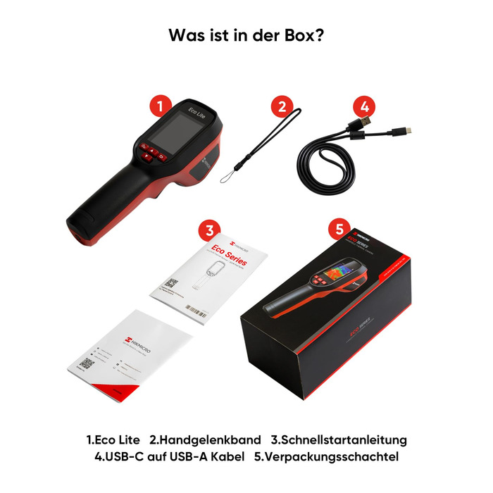 Термометр Eco Lite: діапазон -20°C до 550°C, візуальний дисплей, інфрачервоний датчик, HVAC-інструмент, подвійний режим, 14 годин роботи