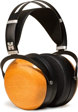 HIFIMAN Sundara - навушники повного розміру з закритою задня панеллю, магнітна система, дротові, з технологією Stealth Magnet, знімний кабель, дерев'яні амбушюри для дому, студії, запису
