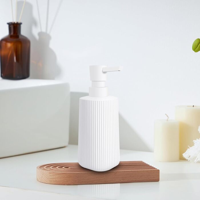 Дозатор мила скляний матовий HMJIA для кухні та ванної кімнати, з помповим механізмом