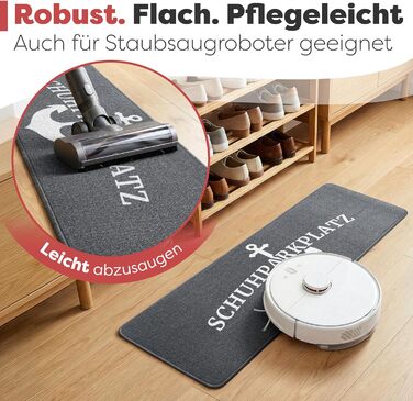 Килимок для дому 40x60 см, стійкий до прання - ідеальний розмір для вхідних дверей. Килимок для прихоплювання бруду, килимок з написом 