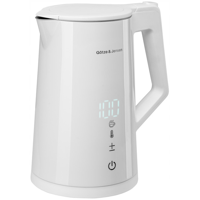 Електричний чайник Götze & Jensen KT955W, 3000 Вт, 1,5 л, білий