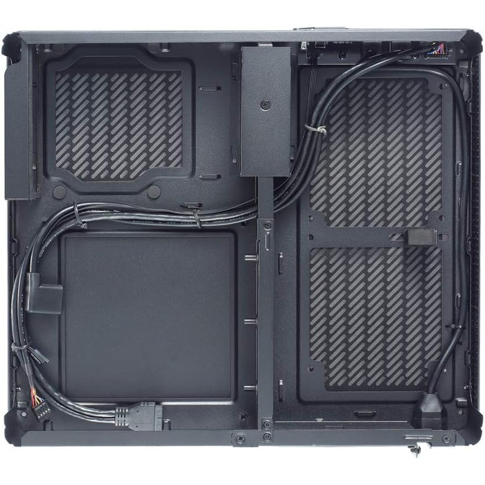 Комп'ютерний корпус Fractal Design Node 804 - компактний, з високою продувністю, модульна внутрішня структура, 3 вентилятори Fractal Design Silent R2 120mm, підтримка водяного охолодження, USB 3.0, бокова панель з вікном (804, Чорний)