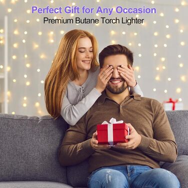 Бутанна запальничка-пальник Flambierbrenner: регульована полум'я, кут повороту 0–90°, безпечний замок, для паяння (зелено-чорний та фіолетово-чорний)