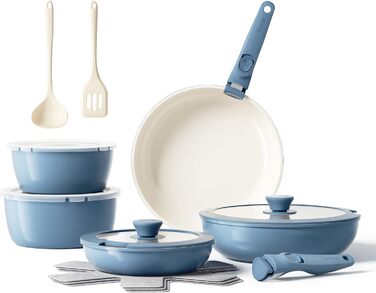 Набір посуду Redchef: 16 предметів, антипригарне покриття, кераміка, без PFOA/PTFE, для дому та кемпінгу