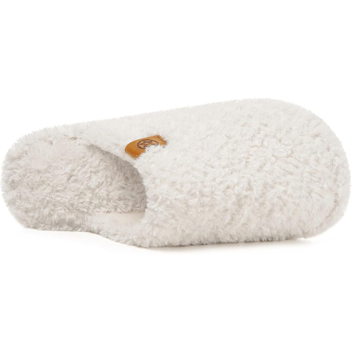 Домашні тапочки Dokela для жінок та чоловіків, зручні, з піною пам'яті, з штучним хутром, легкі, антиковзаючі (46/47 EU, білі)