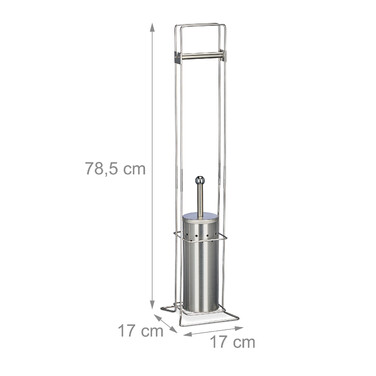 Relaxdays Toilet Set Stainless Steel