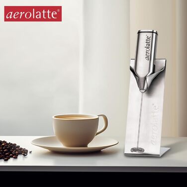 Aerolatte: бездротовий спінювач молока з нержавіючої сталі, з підставкою