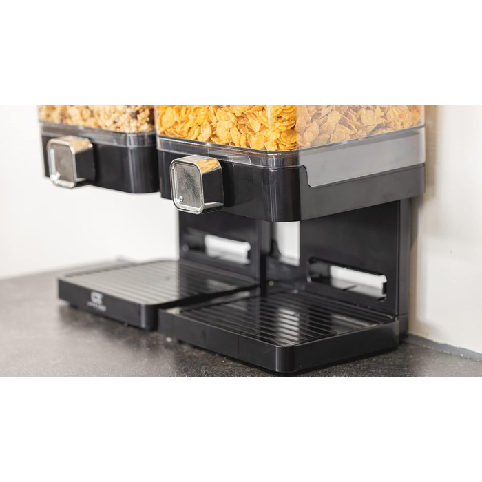 Диспенсер для мюслі, cornflakes та інших круп United Entertainment Luxury - чорний, 34x16.5x31x5 см