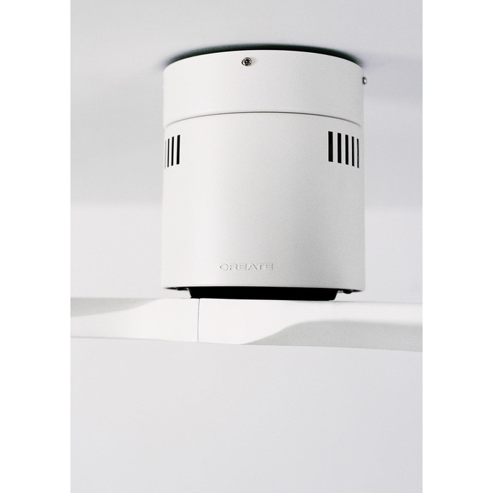 Вентилятор стельовий WINDCALM ABS білий з пультом, 40W, Ø132cm, 6 швидкостей, таймер, DC-двигун, літньо-зимовий режим, без освітлення