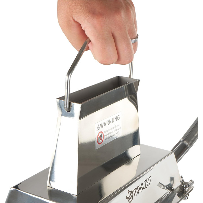 Stainless Steel Steaker for Meat Manual | Silver | Meat Tenderizer | with 54 Stainless Steel Blades | Large Opening 13 x 3 cm | Schnitzel Press Meat Pounder Meat Piercer