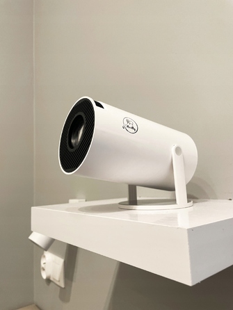 Міні-проектор Heelly LED Android 4K, білий, з функцією повороту