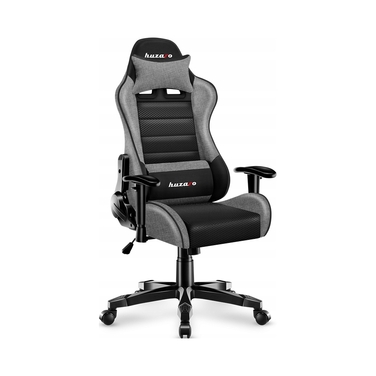 Ігрове крісло Huzaro Ranger 6.0, тканина, чорно-сіре