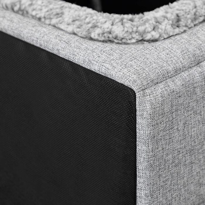 Будиночок для тварин: собачий/кітчий, сірий, 38x44x45 см