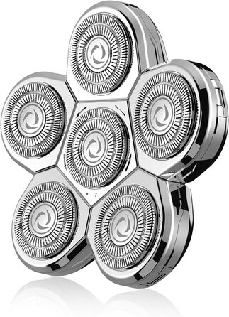 Електричний гостроювач для голови чоловічий Kibiy з 6 змінними головками, IPX7 водонепроникний, LED-дисплей, зарядка Type-C (замінна головка 6D)