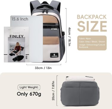 Шкільний рюкзак для підлітків, хлопчиків, 2025, для старшої школи, гімназії. Водовідштовхуючий, для ноутбука 15.6