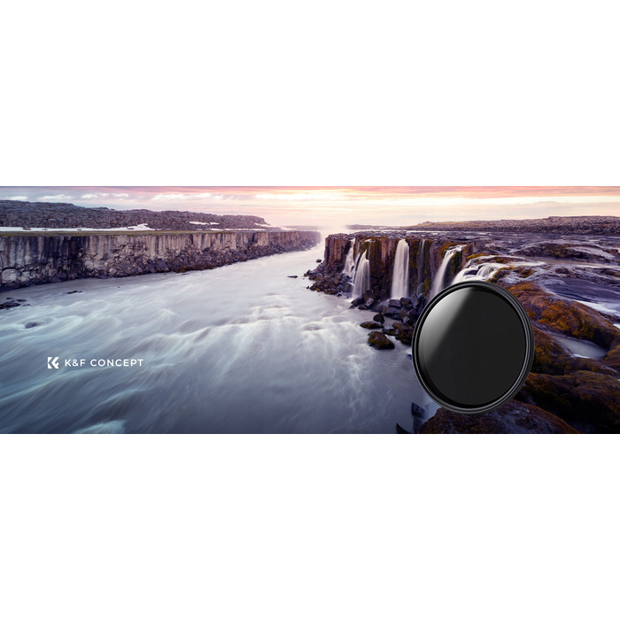 Нейтральний фільтр K&F Concept SLIM NDX ND2-ND400, 82 мм
