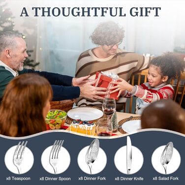 Набір столових приборів DRAGON RIOT на 6 осіб (30 предметів) з нержавіючої сталі, рожеве золото, для дому/вечірки/ресторану