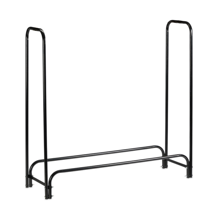 Relaxdays Black Firewood Rack with Cover