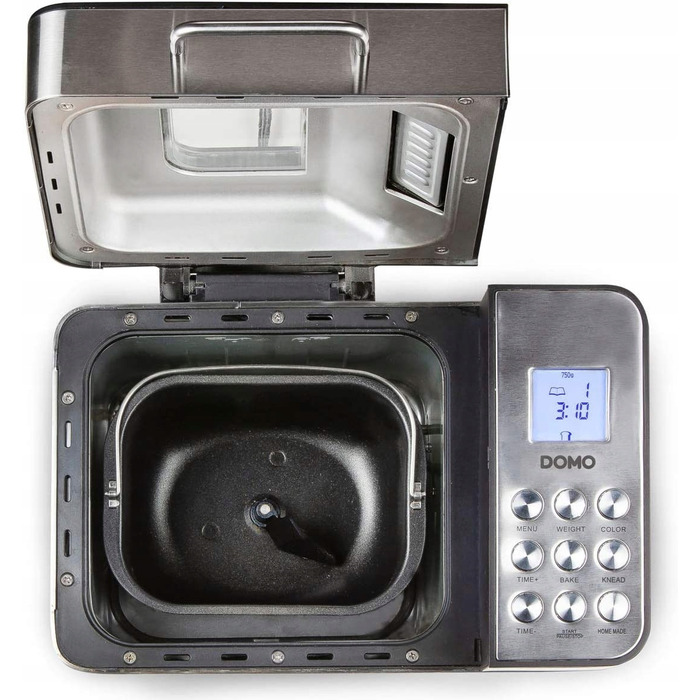 Хлібопічка Domo B3971, сріблястий/сірий, 500 Вт
