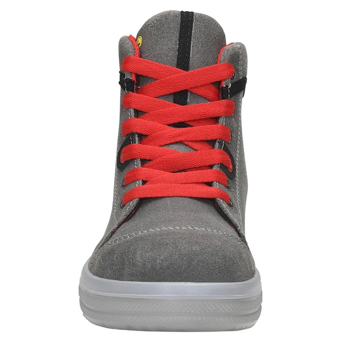 Робочі черевики ELTEN VINTAGE Mid ESD S3 для чоловіків, шкіряні, з металевим носком, легкі, спортивного стилю, сірого кольору, розмір 46 EU