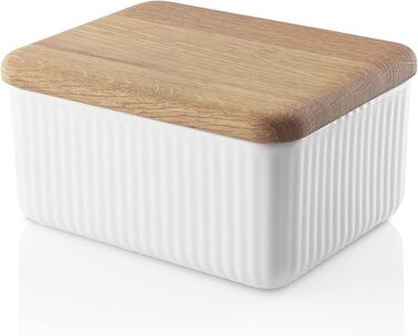 Eva-Trio | Butter Dish with Lid Nova | Keep your butter elegantly and hygienically in a porcelain jar with a wooden lid | Legio Tableware