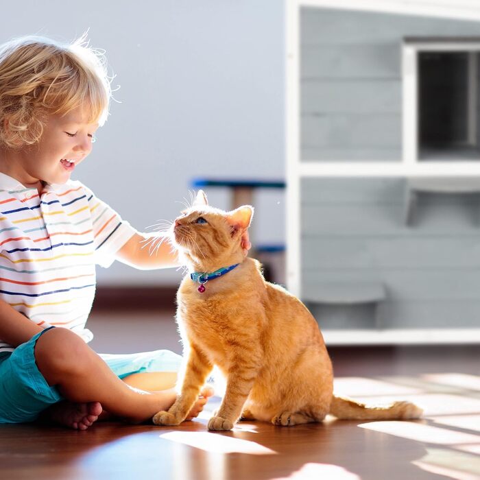 Кіт-будинок Relaxdays з тканини, кіт-печера з 2 входами, 71,5 x 62,5 x 44 см, складаний, сірий/білий