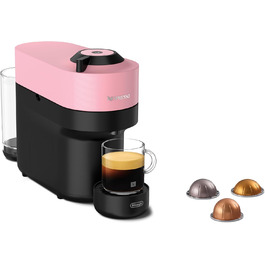 Кавомашина Nespresso Vertuo Pop ENV90.P, рожева, з функцією Cold Brew, Bluetooth, Wi-Fi, 4 розміри чашок, кавомашина Nespresso, комплект привітання