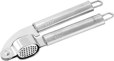 Пресс для часнику Fackelmann OVALGRIFF з нержавіючої сталі, ергономічна ручка, сріблястий, 1 шт.