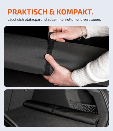 Захист для вантажного відсіку автомобіля [з підкладкою & водонепроникний] – універсальний килимок для багажника, підходить для легкових автомобілів та SUV – захист для багажника від бруду та подряпин (100x100 см)