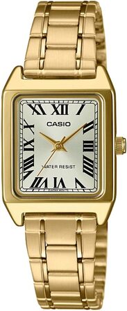Жіночий кварцовий наручний годинник Casio LTP-V007G-9B золотистого кольору