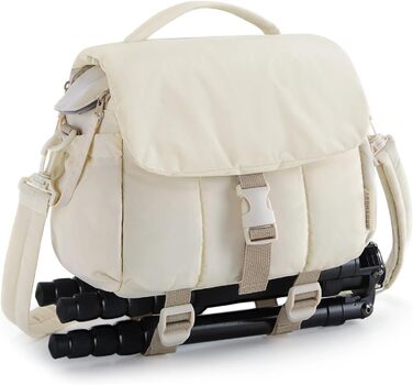 Сумка для камери Bagsmart: DSLR, об'єктиви, аксесуари, бежева