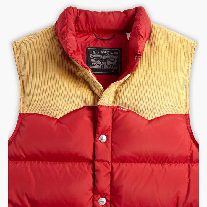 Жилет Levi's чоловічий Western Super Puffer Weste L Rhythmic Red