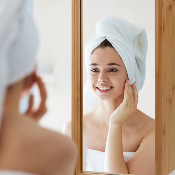 Дзеркальна шафа для ванної кімнати Relaxdays з 2 дверима