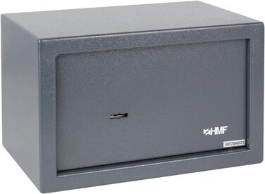 Шафа-сейф HMF 49200-11 з ключем, меблевий сейф | 31 x 20 x 20 см | Антрацит