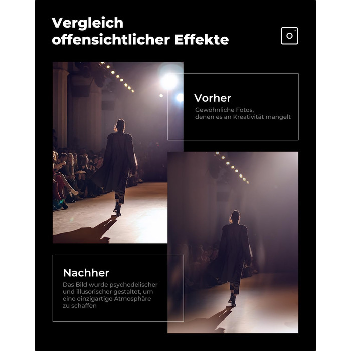 Фільтр K&F CONCEPT Split Dioptrien Prisma для створення ефекту боке та розділеного фону, 72 мм (Nano-Basic)