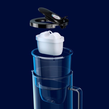 Скляний фільтр-кувшин Aquaphor Glass, білий + 4 фільтри Maxfor+ Mg