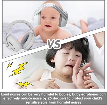 Навушники для захисту вух немовлят, 2 в 1, захист від шуму, для сну, подорожей, гучних місць