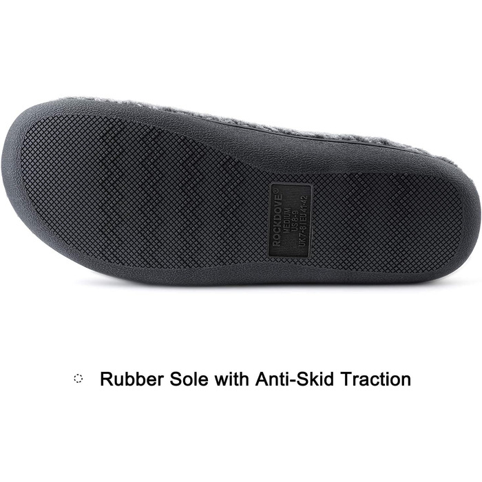 Домашні тапочки чоловічі RockDove Nomad з пам'яттю, сірі (46/47 EU)