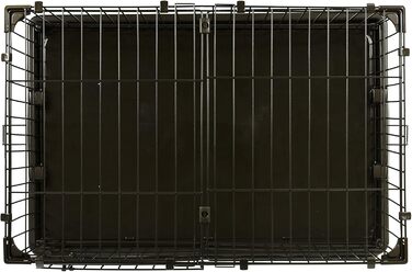 Клітка для собак, котів та кроликів Iris Ohyama, 1.7 м², 8 панелей, WPC-24, чорна, з дверцятами