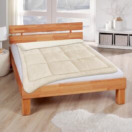 Bestliving Turn Duvet Cover 135x200cm + 80x80cm Pillow Lambswool Look - Sherpa Fleece and Microfiber Side - Quilted Duvet (1400g Polyester Filling) - Öko Tex Sherpa - 135x200 cm + 80x80 cm
