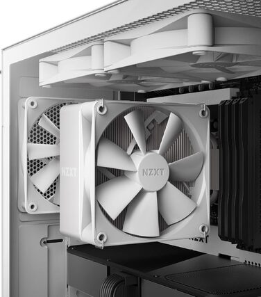 Охолоджувач CPU NZXT T120 - білий, 120мм, 4 теплові трубки, сумісний з Intel/AMD