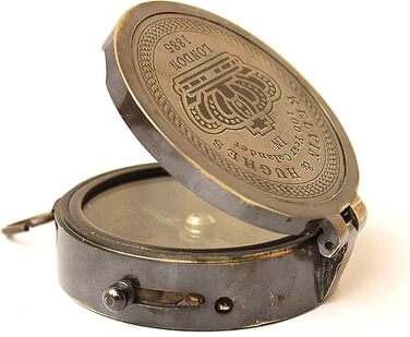 Royal Kelvin & Hughes Marine Direction Instrument - Vintage Brass Navigational Compass - Collectibles for Sale