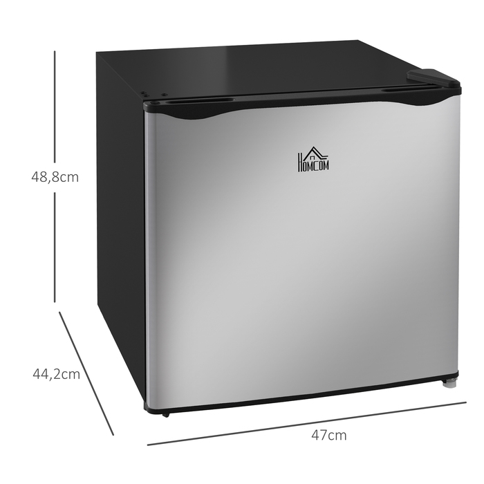 HOMCOM Mini Freezer, 35L Capacity, -14 to -24°C (-10 to -4°F), 5 Temperature Settings, 18.5 x 17.4 x 19.2 inches, Silver
