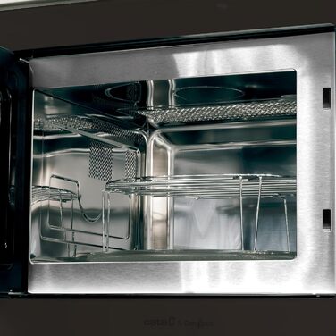 Вбудована мікрохвильова піч CATA MC 25 GTC BK Inox, 25л, 8 автоматичних меню, гриль 1000W, ширина 60 см