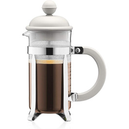 Bodum 1913-913 CAFFETTIERA Coffee Maker (French Press System, Permanent Stainless Steel Filter, 0.35 liters) cream-colored, Creme 3 Cup Cream