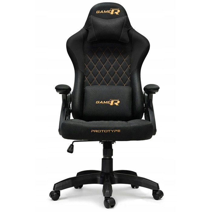 Ігрове крісло Prototype DESMO XL, тканина, чорне
