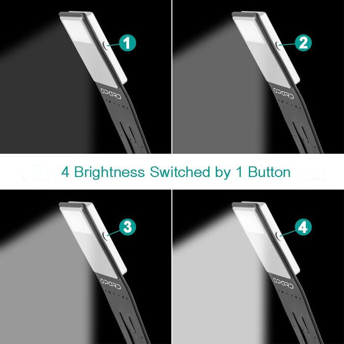 LED лампа для читання Opard: регульована, портативна, для Kindle, майстрів, студентів